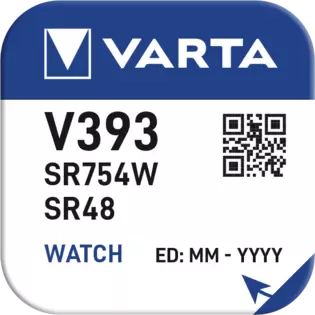 Batteria tipo bottone Varta V393