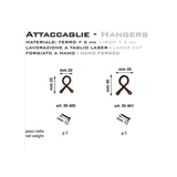 🖼️ Attaccaglia per Quadri in Ferro Grezzo – Modello Fiocco | Artigianato Italiano