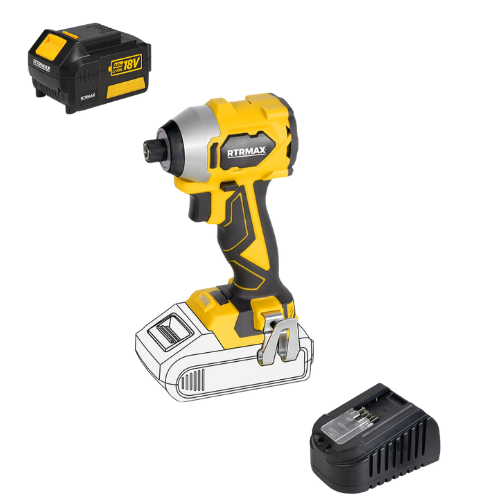 Avvitatore a impulsi  con batteria 4 Ah Rtrmax