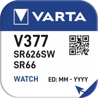 Batteria tipo bottone Varta V377