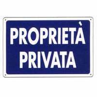 Cartello proprietà privata