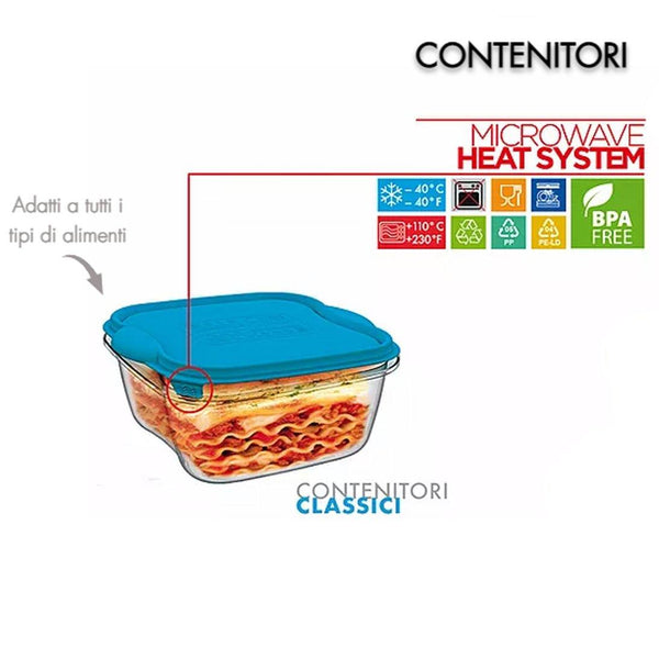 4 Contenitori Salvafreschezza Con Coperchio Organizer per Frigorifero 4 Contenitori Salvafreschezza Con Coperchio Organizer per Frigorifero